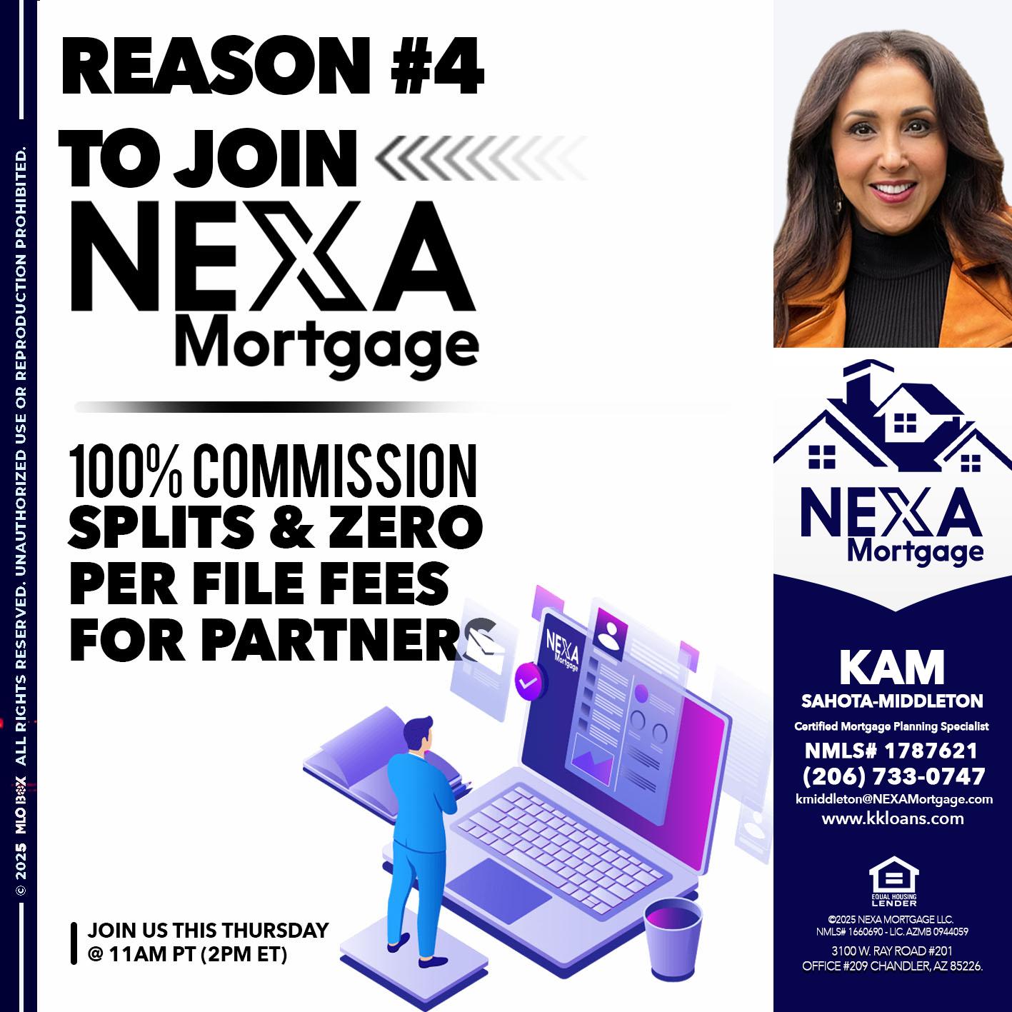 REASON 4 - Kam Sahota-Middleton, CFP, CMPS -Mortgage Loan Officer