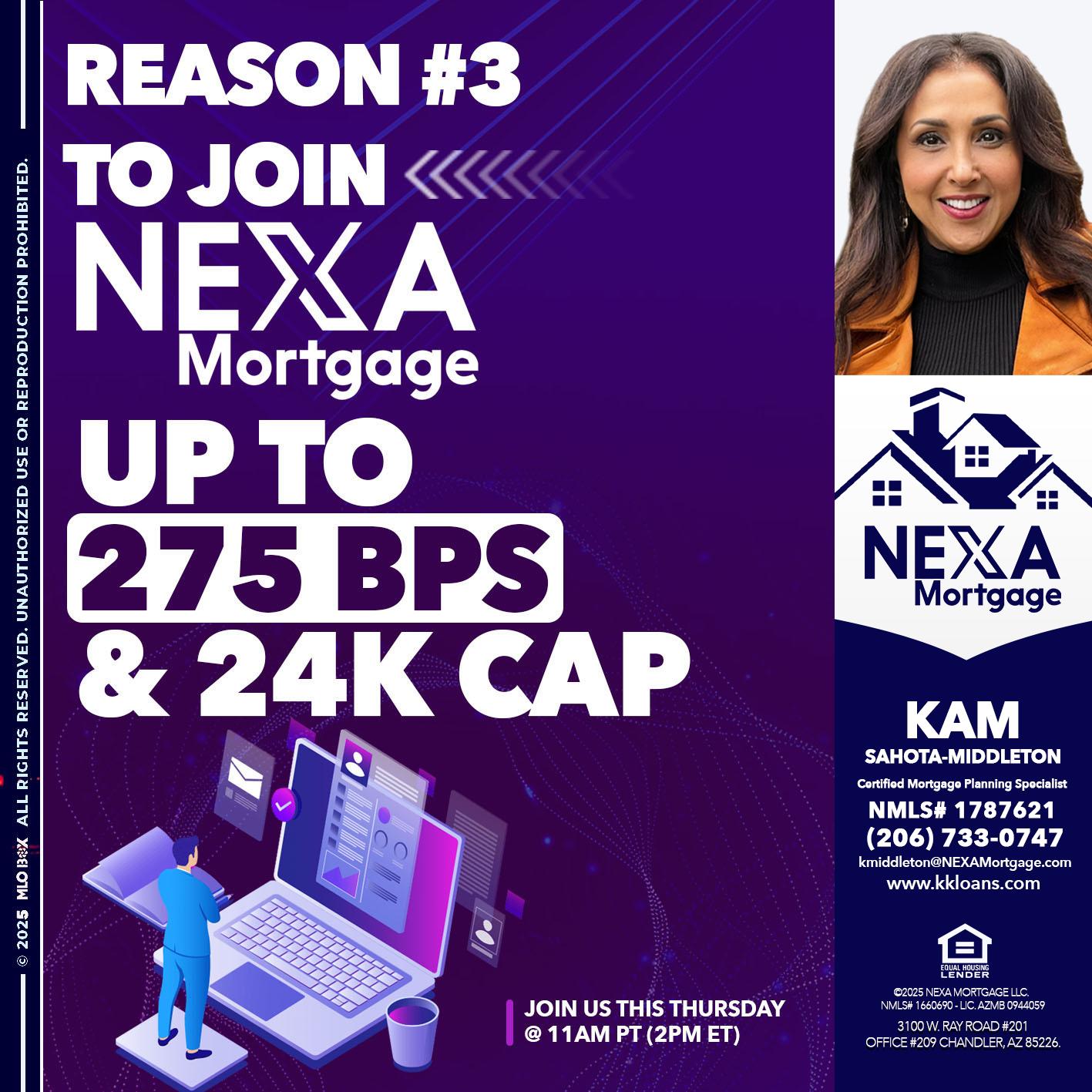 REASON 3 - Kam Sahota-Middleton, CFP, CMPS -Mortgage Loan Officer