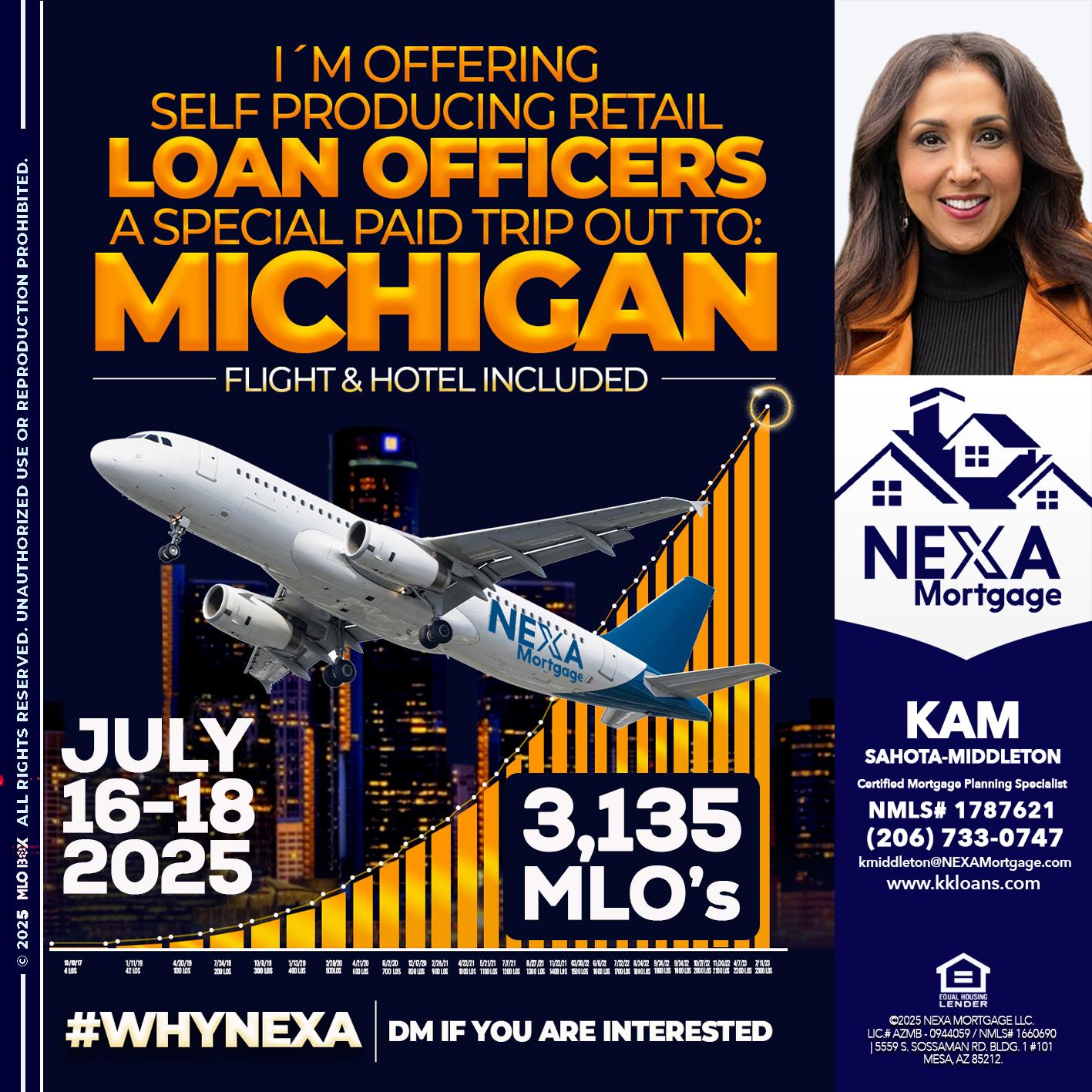 MICHIGAN TRIP - Kam Sahota-Middleton, CFP, CMPS -Mortgage Loan Officer