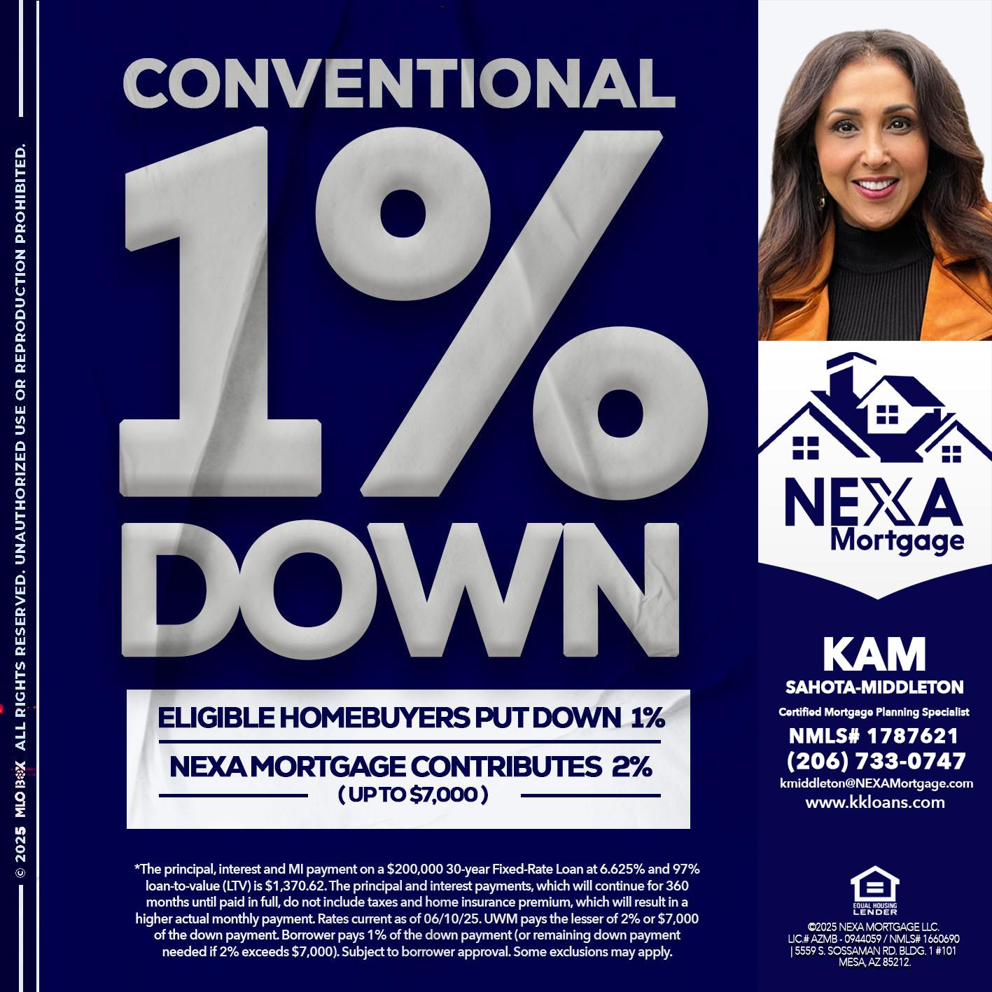 CONVENTIONAL - Kam Sahota-Middleton, CFP, CMPS -Mortgage Loan Officer