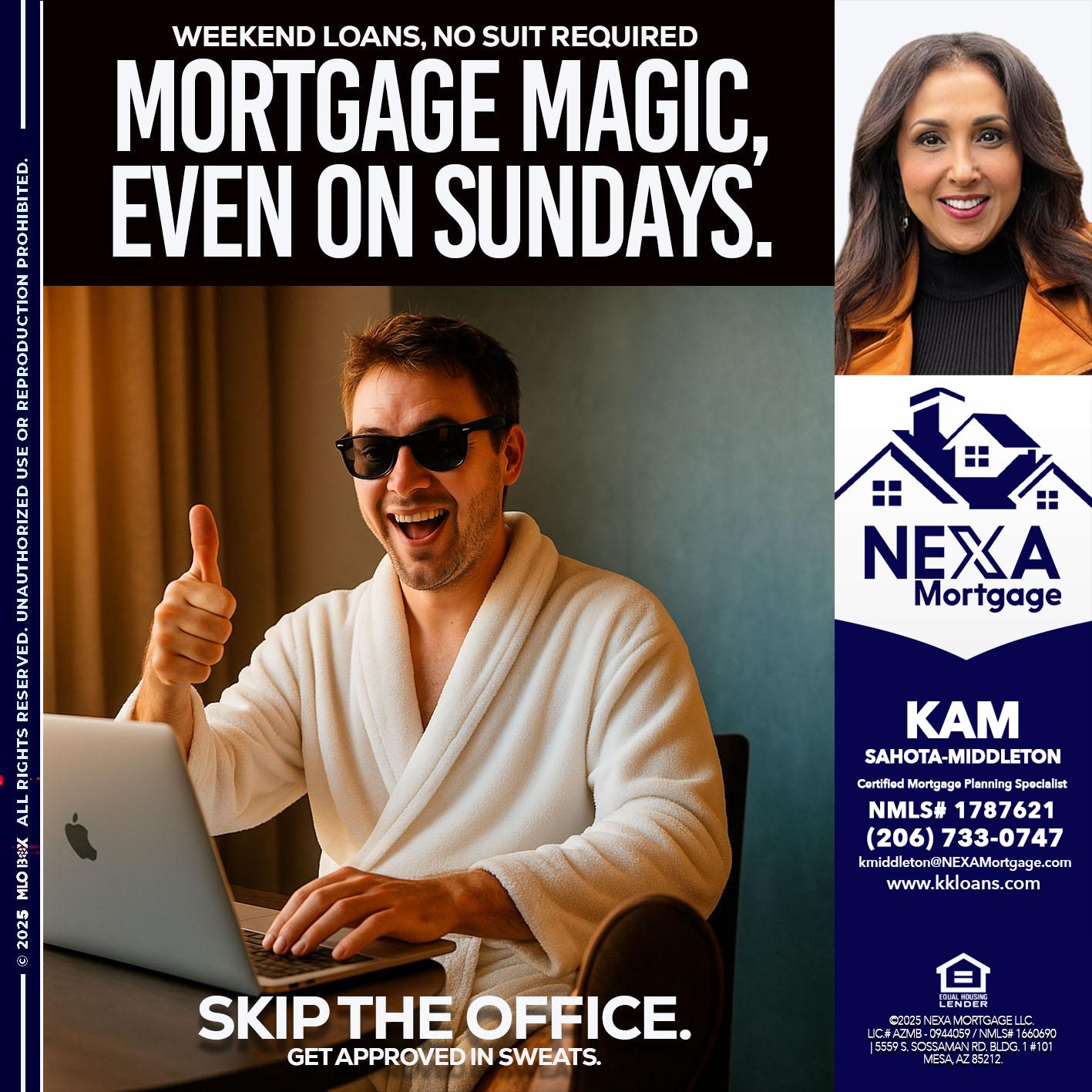 MORTGAGE MAGICS - Kam Sahota-Middleton, CFP, CMPS -Mortgage Loan Officer