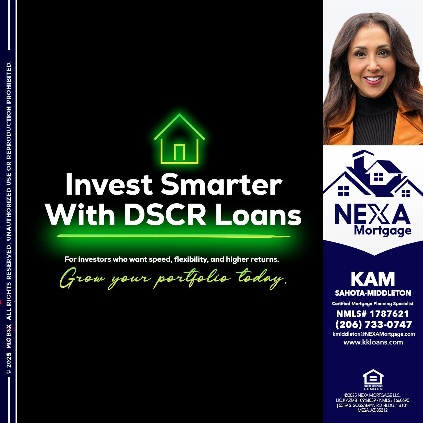 invest smarter - Kam Sahota-Middleton, CFP, CMPS -Mortgage Loan Officer