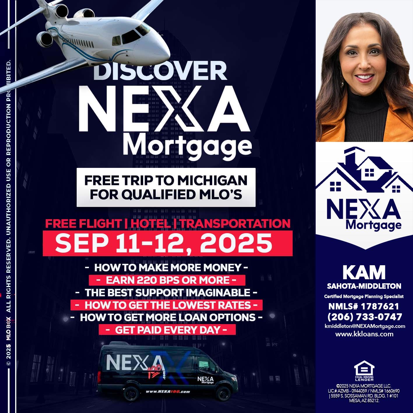 DISCOVER NEXA MORTGAGE - Kam Sahota-Middleton, CFP, CMPS -Mortgage Loan Officer