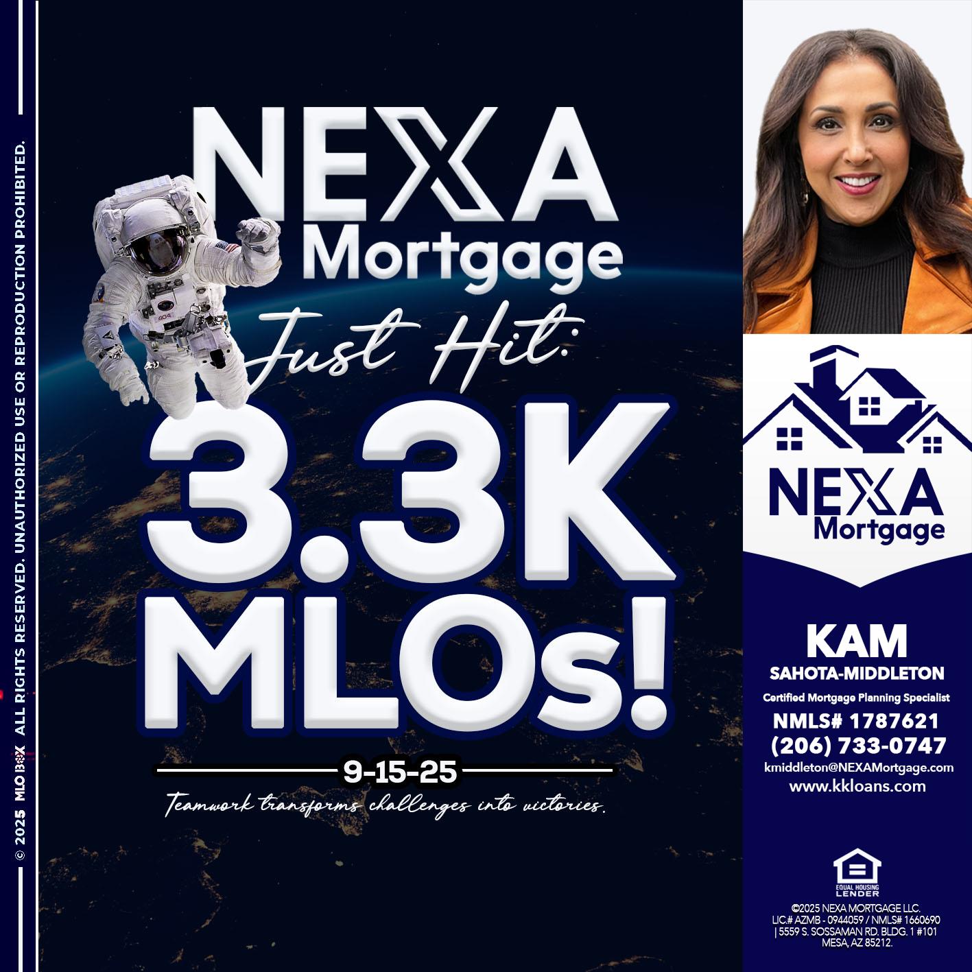 3.3K - Kam Sahota-Middleton, CFP, CMPS -Mortgage Loan Officer
