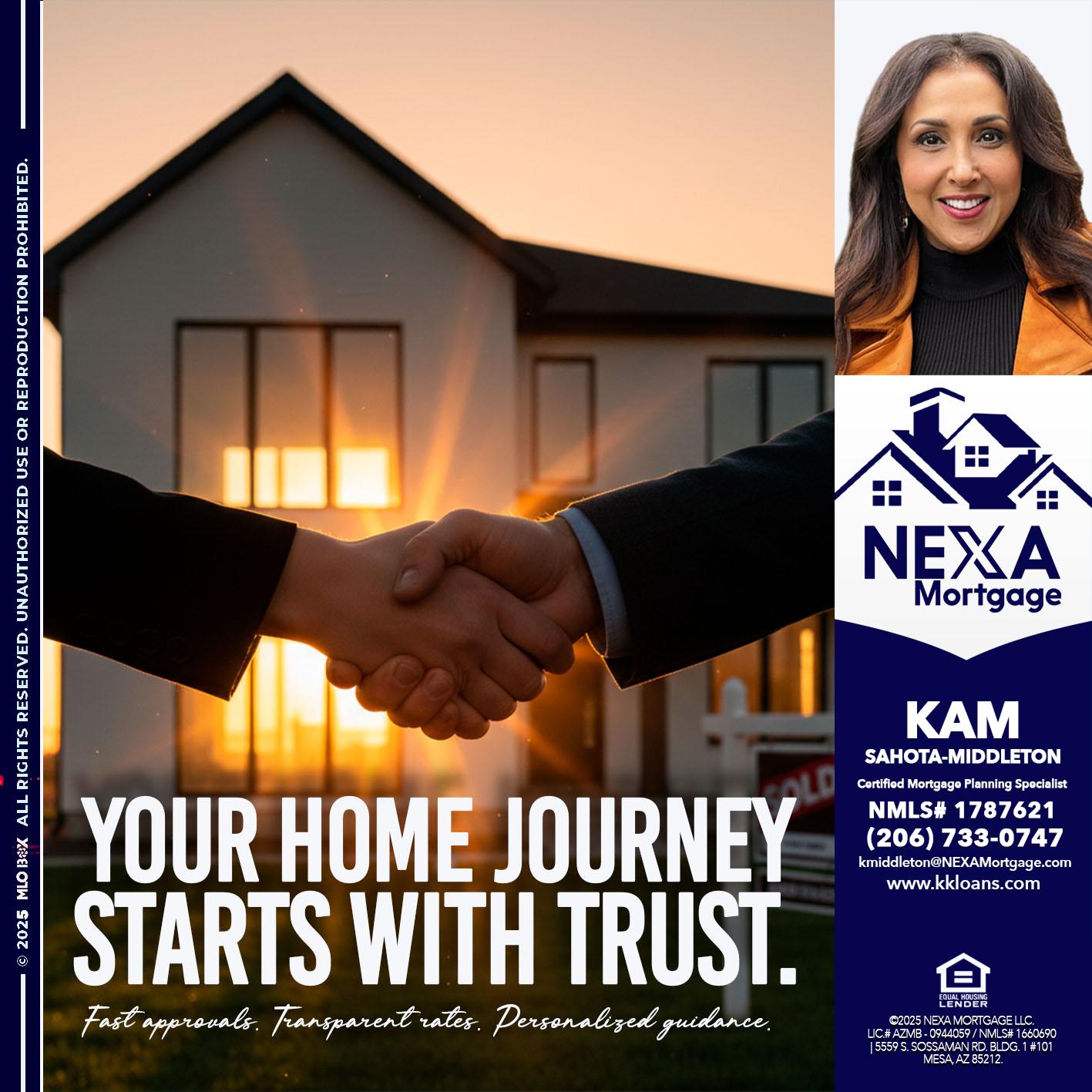 your home - Kam Sahota-Middleton, CFP, CMPS -Mortgage Loan Officer