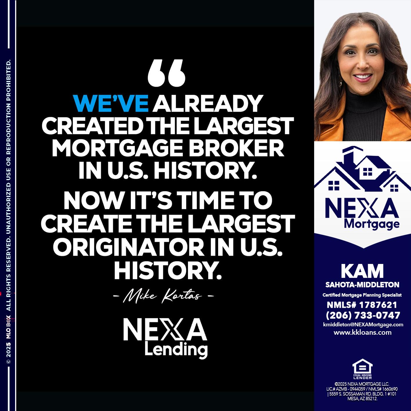 MIKE KORTAS - Kam Sahota-Middleton, CFP, CMPS -Mortgage Loan Officer