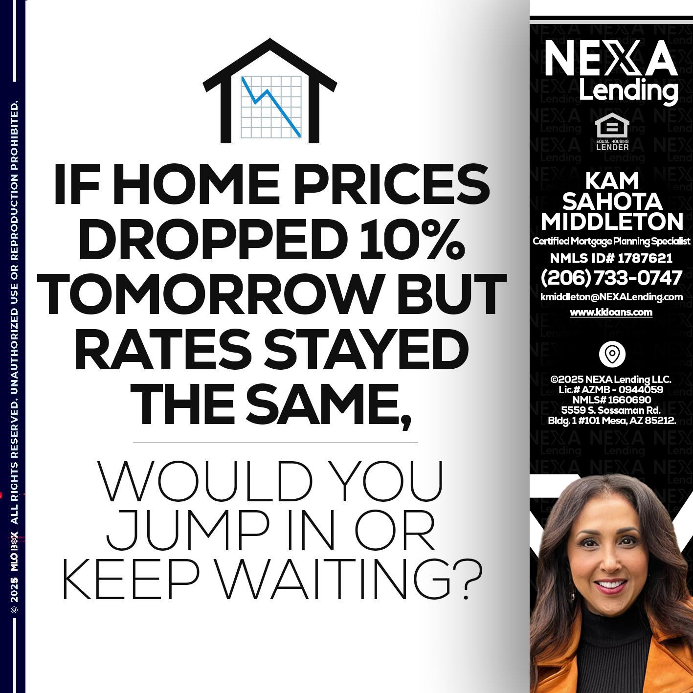 IF HOME PRICES - Kam Sahota-Middleton, CFP, CMPS -Mortgage Loan Officer
